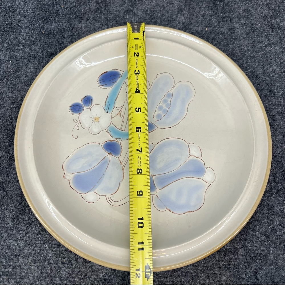 International China Whitestone Ocala 12” Chop Plate Platter Blue & White Floral - Picture 9 of 9